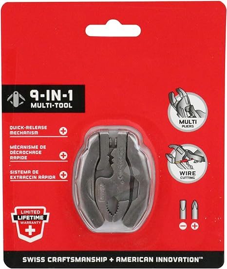 (🎄Early Christmas Sale - 49% OFF) Titanium Alloy 9-in-1 Multitool with Screwdrivers, Pliers - Compact EDC Gadget Gift for Men