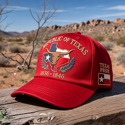 Republic of Texas 1836–1846 Commemorative Embroidered Hat
