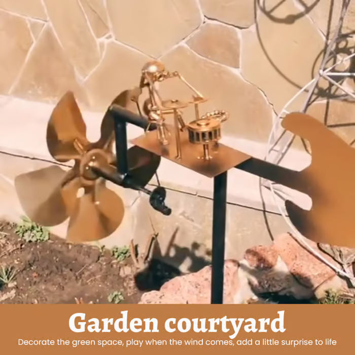 🔥Last Day: 50% OFF🥁Handmade Metal Drummer Windmill🎁Buy 2 Free Shipping