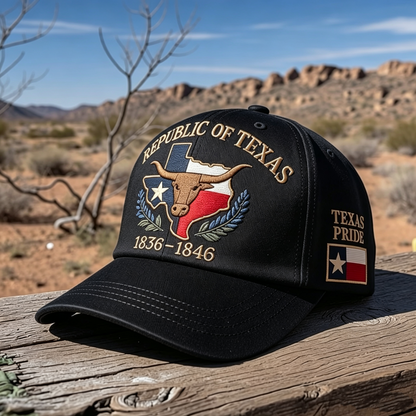 Republic of Texas 1836–1846 Commemorative Embroidered Hat