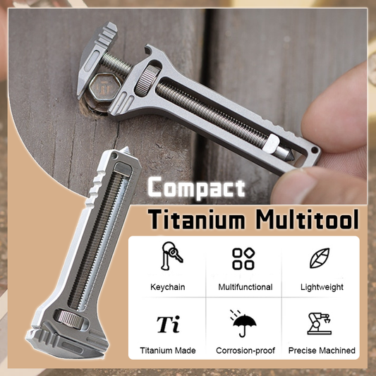 (🎄Early Christmas Sale - 49% OFF) Titanium Pocket Multitool – Compact EDC Gadget Gift for Men & Women