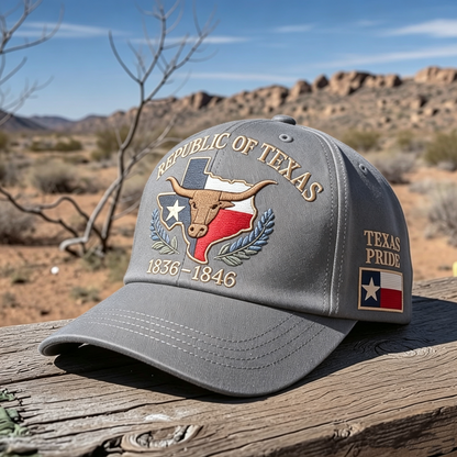 Republic of Texas 1836–1846 Commemorative Embroidered Hat