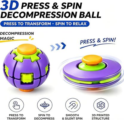 🔥Hot Sale 49% OFF🔥Stress Relief Fidget Spinning Ball