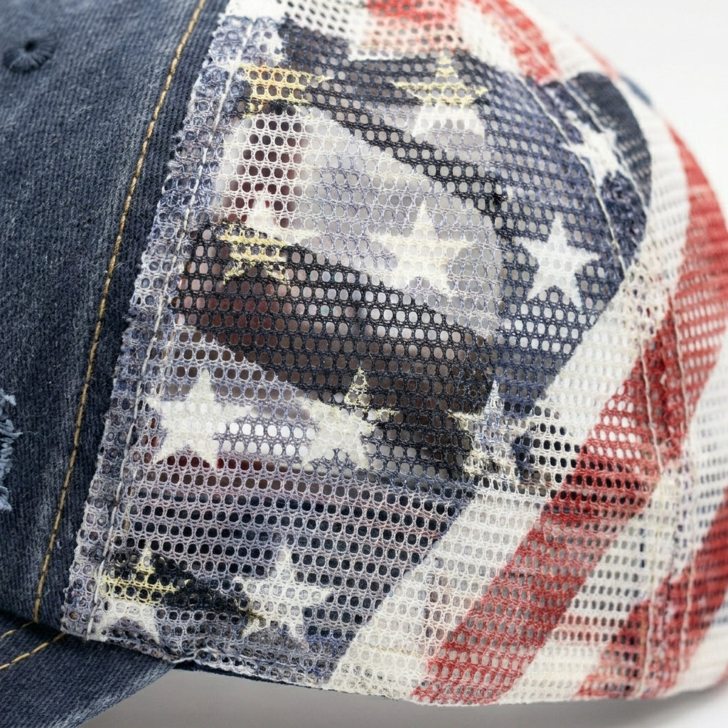 American Flag Ponytail Embroidered Hat, 🔥Buy 2 FREE SHIPPING