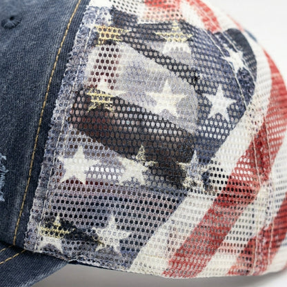 American Flag Ponytail Embroidered Hat, 🔥Buy 2 FREE SHIPPING