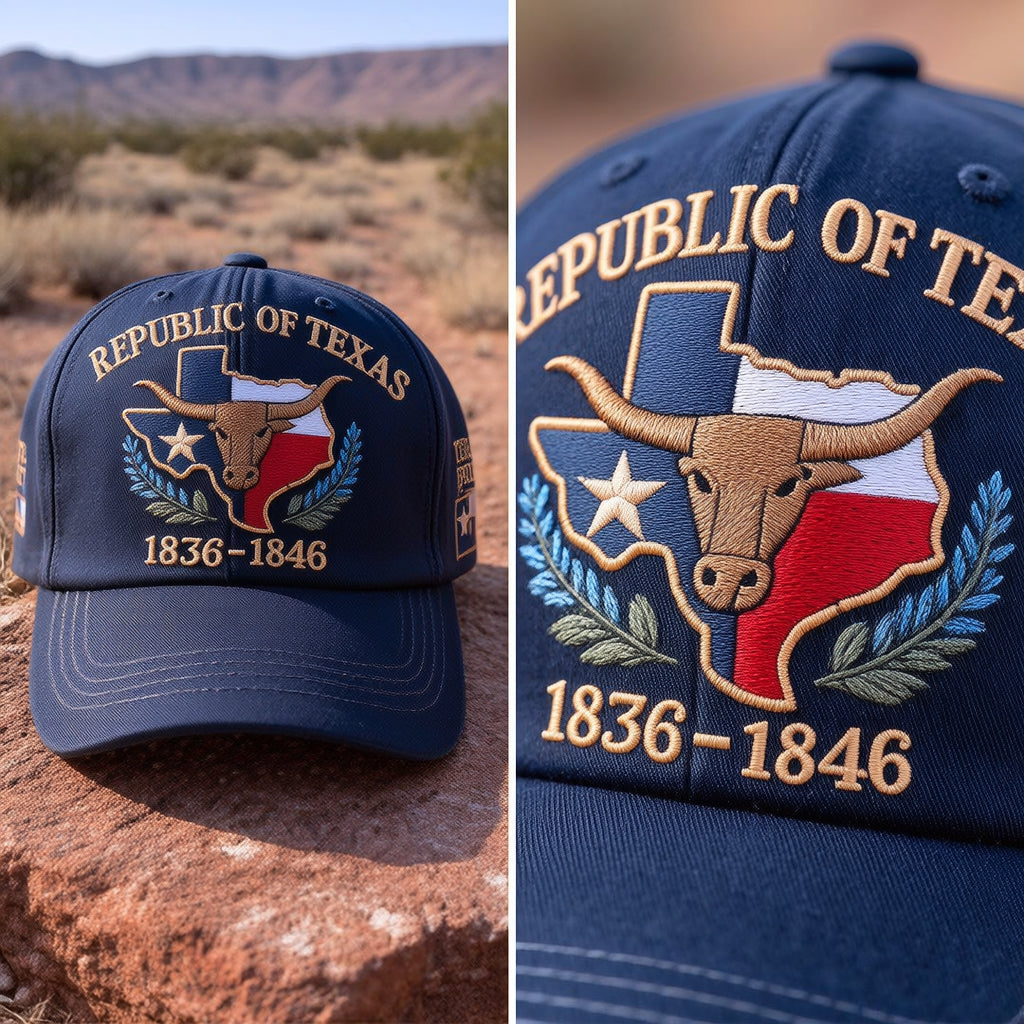 Republic of Texas 1836–1846 Commemorative Embroidered Hat