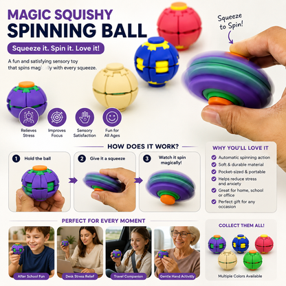 🔥Hot Sale 49% OFF🔥Stress Relief Fidget Spinning Ball