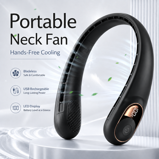 🔥Last Day 50% OFF - Upgraded Portable Neck Fan
