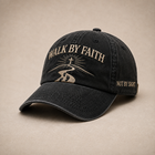 WALK BY FAITH Vintage Christian Embroidered Cap