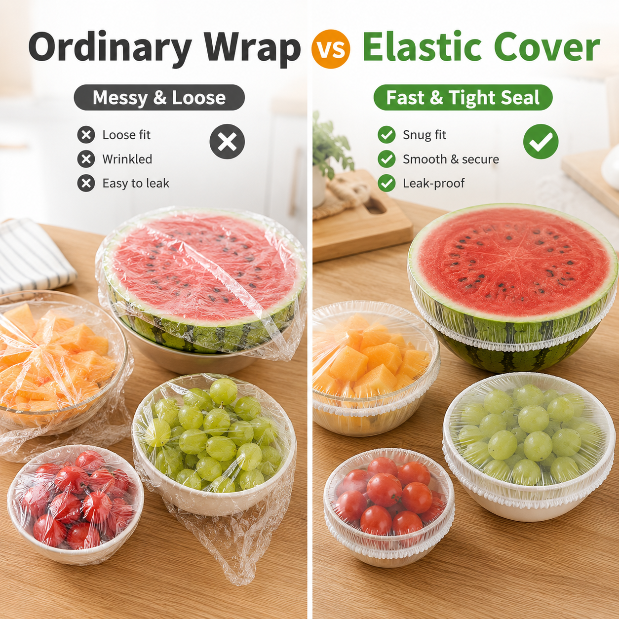 🔥Disposable Stretch Food Covers for Bowls & Plates