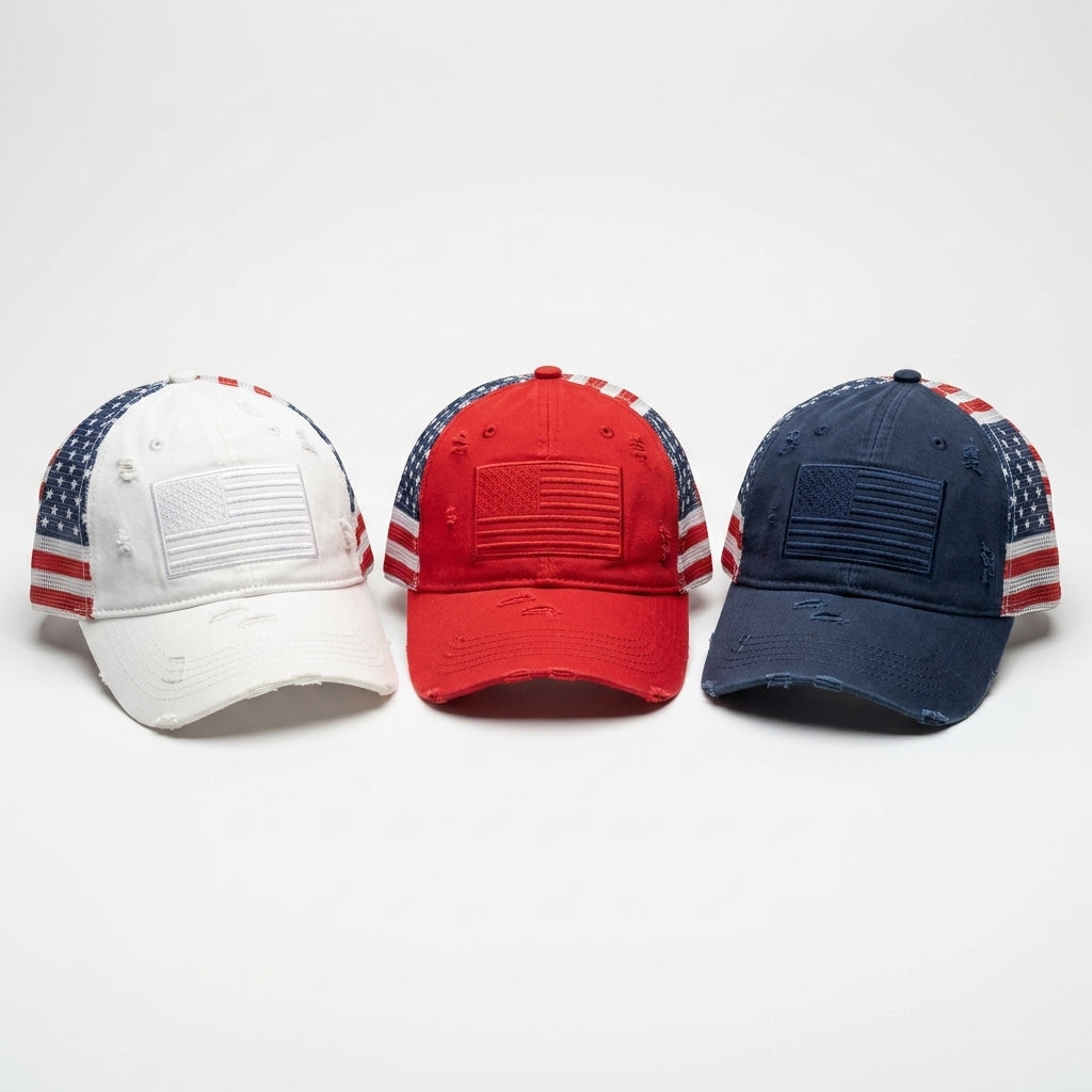 American Flag Ponytail Embroidered Hat, 🔥Buy 2 FREE SHIPPING