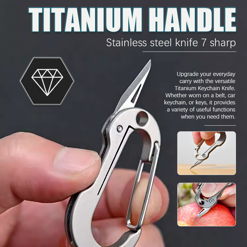 (🌲Early Christmas Sale- 49% OFF) Multifunctional Titanium Alloy Keychain