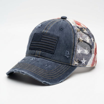 American Flag Ponytail Embroidered Hat, 🔥Buy 2 FREE SHIPPING