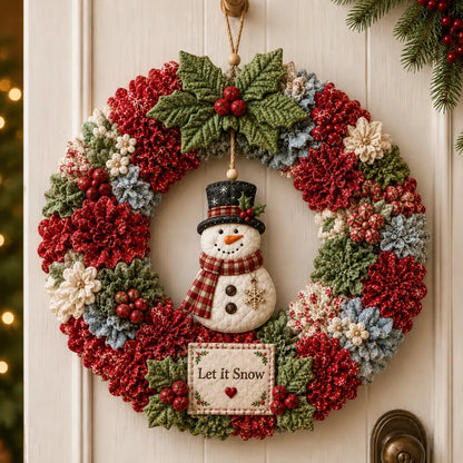 3D Fabric Poke Wreath DIY Kit 🎄🧡 (Video Tutorial & Finished Wreath Reference Included ✨ Beginner-friendly)