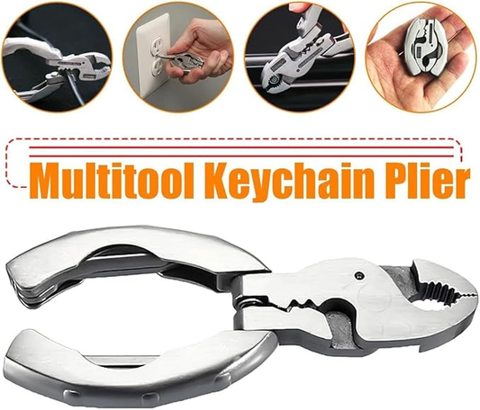 (🎄Early Christmas Sale - 49% OFF) Titanium Alloy 9-in-1 Multitool with Screwdrivers, Pliers - Compact EDC Gadget Gift for Men